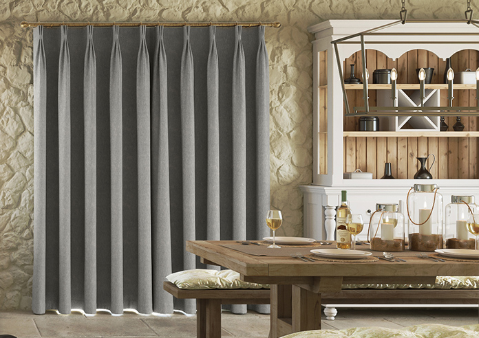 Delicate Chevron, Davy Grey - Made to Measure Curtains - Image 7